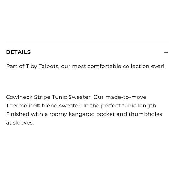 T by TALBOTS Size 1x Ivory White Striped Rainbow Mock Turtleneck Sweater - Picture 2 of 10